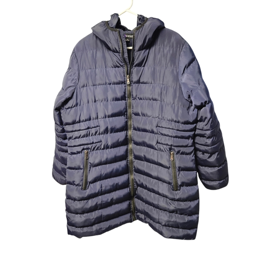 U2wear winter jacket size 1x navy blue
